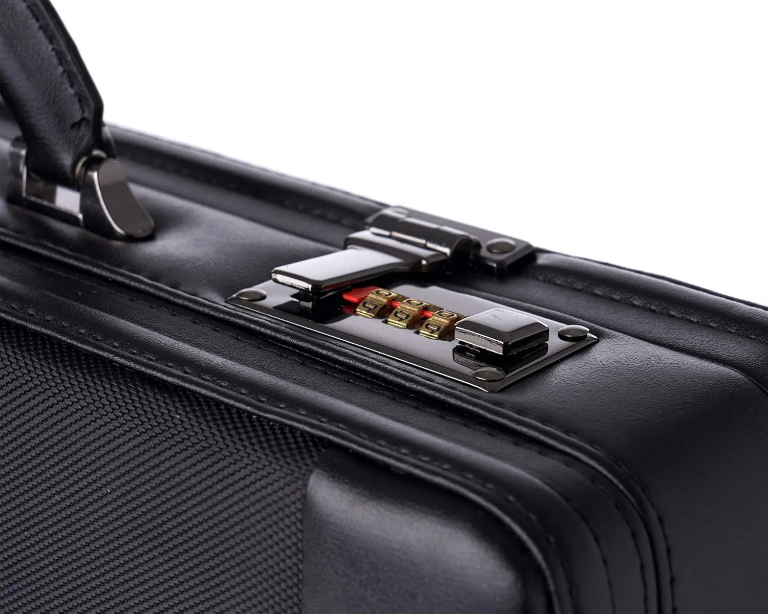Alpine Swiss Mens Briefcase | Hard Side Business Case | Expandable Attache Case For Men | Dual Combination Locks | Padded Interior | Multi Organizer Pockets | Manufacturers Warranty