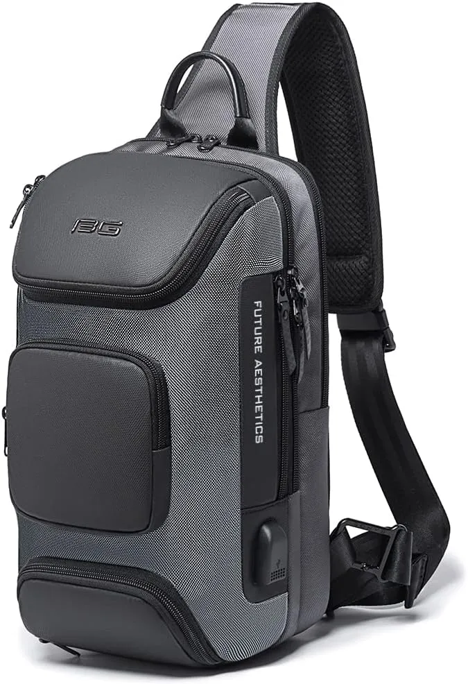 BANGE Sling Bag, Waterproof Shoulder Bag for Men, Casual Sports Sling Bag, Every Day Bag for Men