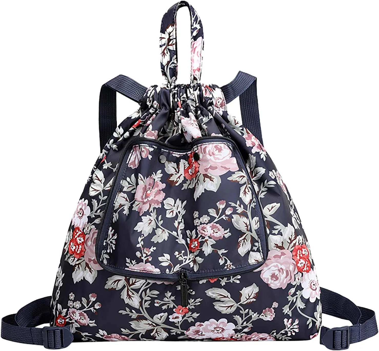 Beach Tote Bag Drawstring Seal Folding Sports Fitness Backpack Light Travel Day-Pack For Gym Outdoor Mens Beach Travel F