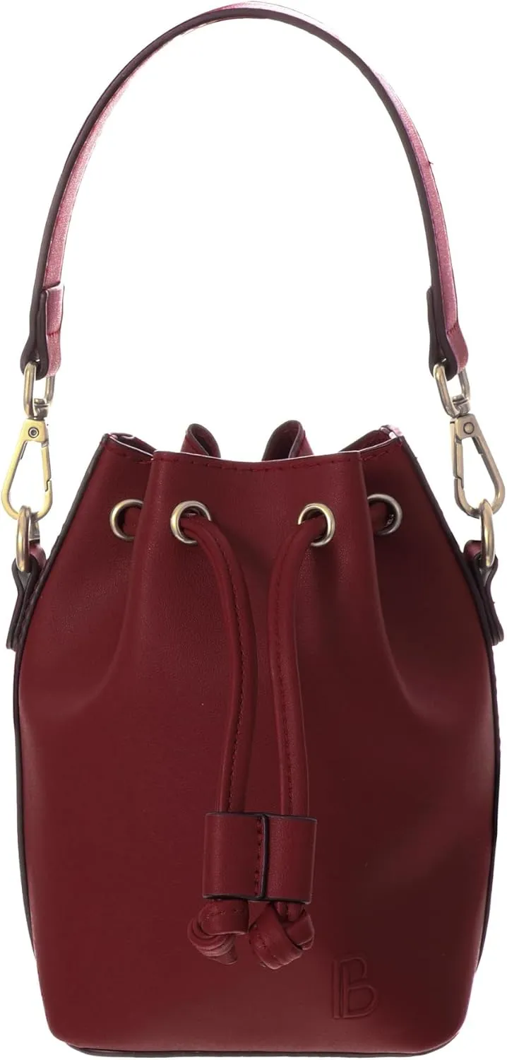BLOC Handbags for Women, Mini Bucket Hobo Crossbody Bag, Designer Purse, Shoulder Handbag With Two Straps