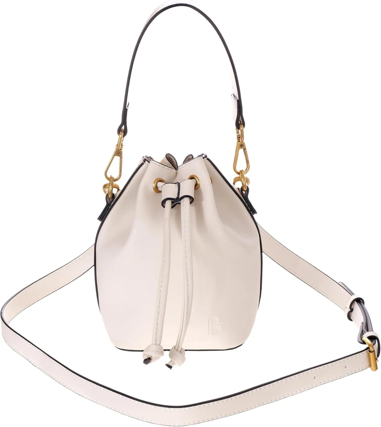 BLOC Handbags for Women, Mini Bucket Hobo Crossbody Bag, Designer Purse, Shoulder Handbag With Two Straps
