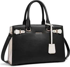 BOSTANTEN Women Leather Handbag Designer Satchel Purses Top Handle Shoulder Totes Crossbody Bag