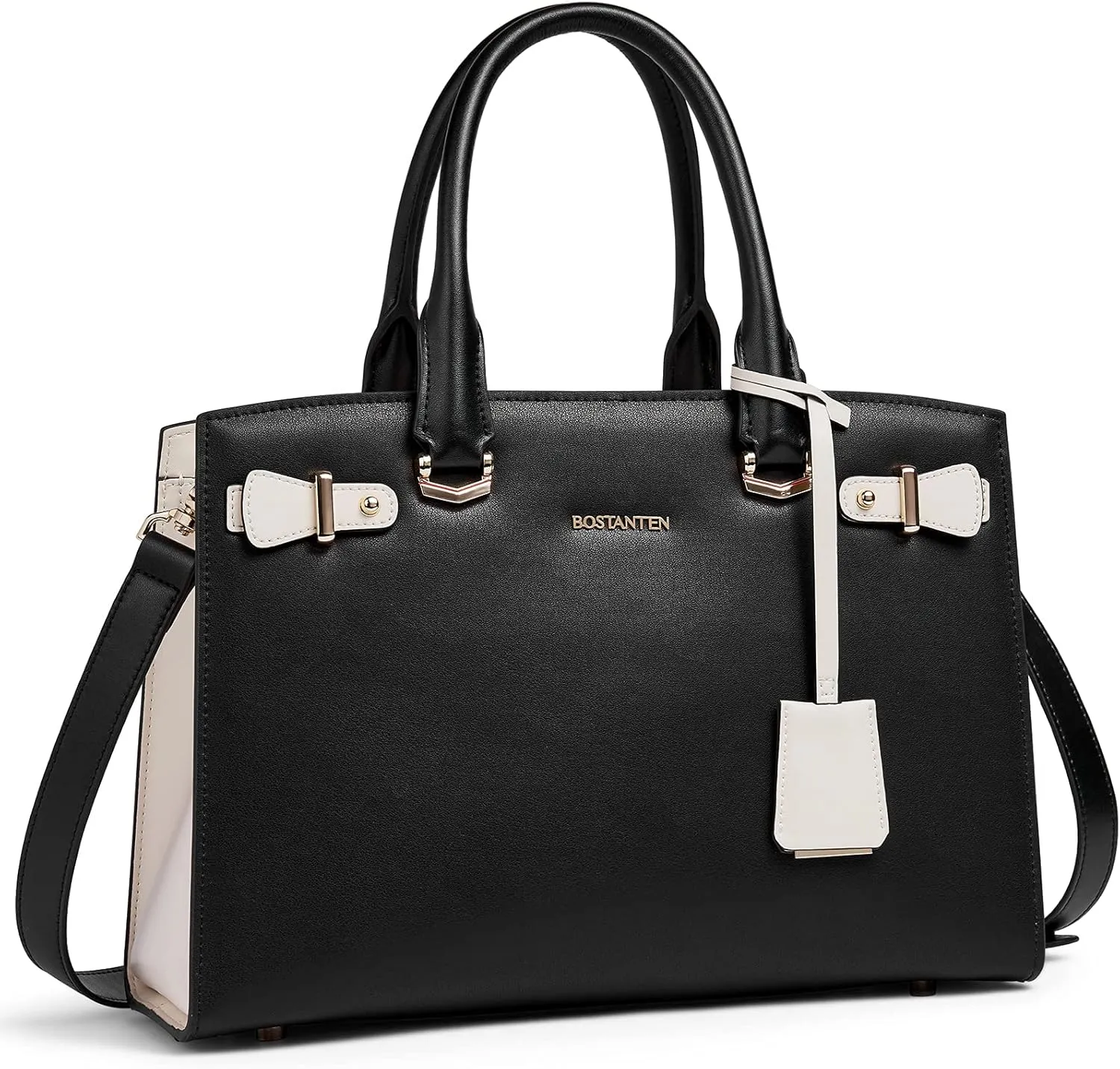 BOSTANTEN Women Leather Handbag Designer Satchel Purses Top Handle Shoulder Totes Crossbody Bag