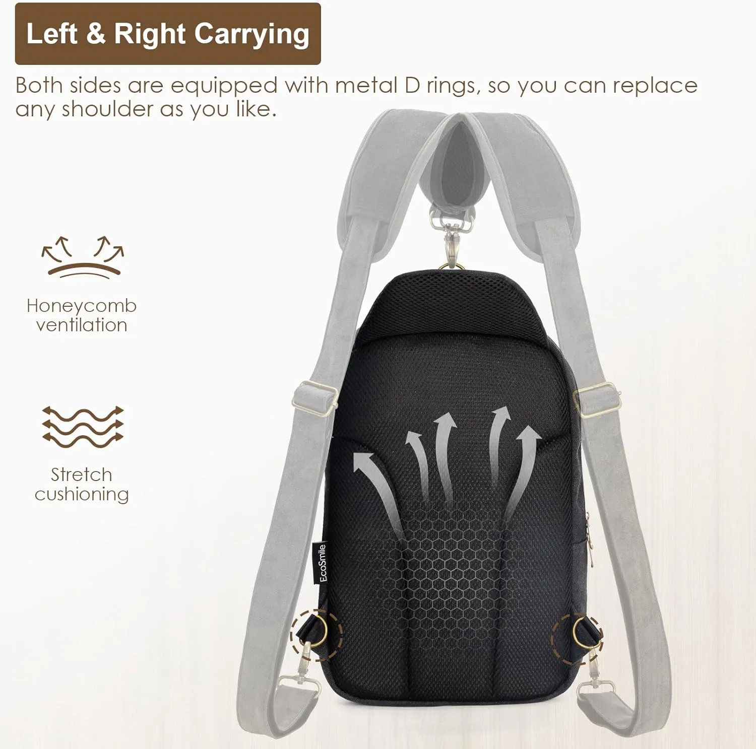 Canvas Messenger Bag Sling Bag Crossbody Shoulder Bag for Men Women Travel Work Satchel Bags