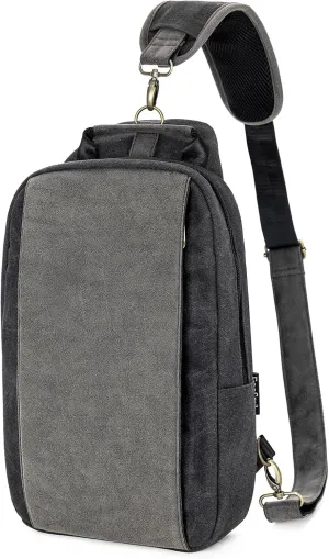 Canvas Messenger Bag Sling Bag Crossbody Shoulder Bag for Men Women Travel Work Satchel Bags