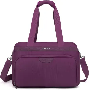 Carry-On Luggage Travel Duffle Bag Weekender Travel Bag Men Gym Bag for Women,Overnight Bag Luggage Bag with Trolley Sleeve,Hospital Bag for Labor and Delivery,Purple