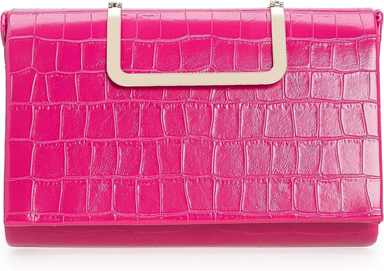 CHARMING TAILOR Small Crocodile Print Clutch Bag PU Alligator Handbag Womens Clutch Purse