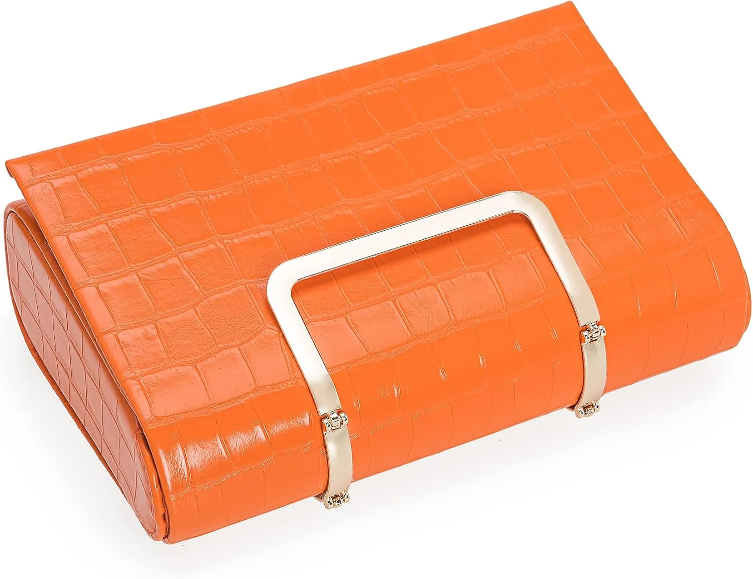 CHARMING TAILOR Small Crocodile Print Clutch Bag PU Alligator Handbag Womens Clutch Purse