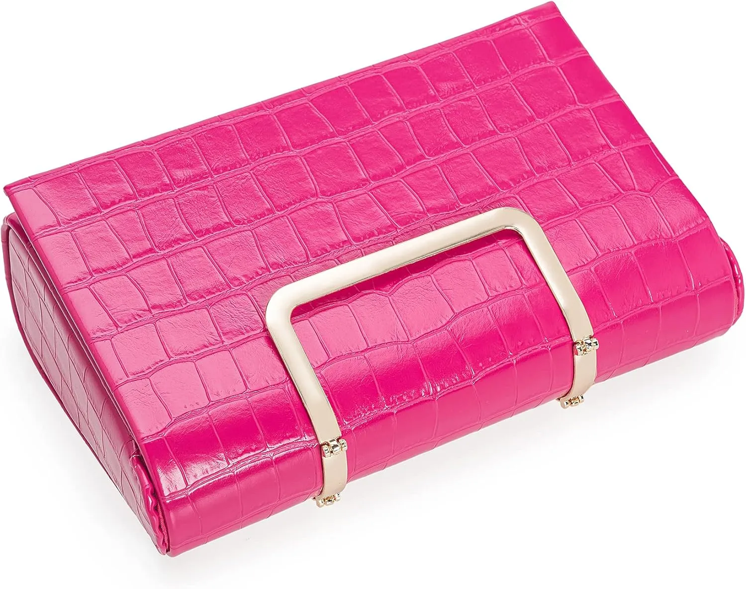 CHARMING TAILOR Small Crocodile Print Clutch Bag PU Alligator Handbag Womens Clutch Purse