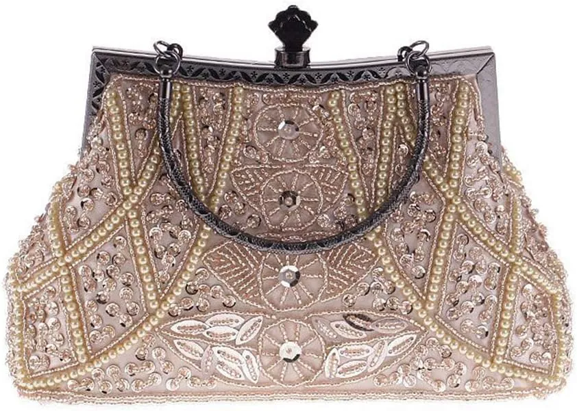 Clutch Purses for Women Vintage Beaded Clutches Purses Evening Handbags for Wedding Party