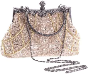 Clutch Purses for Women Vintage Beaded Clutches Purses Evening Handbags for Wedding Party