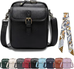 Collaboraten1 Crossbody Leather Bag, Urvashi Crossbody Leather Bag with built in wallet, Vintage Messenger Bag