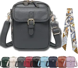 Collaboraten1 Crossbody Leather Bag, Urvashi Crossbody Leather Bag with built in wallet, Vintage Messenger Bag