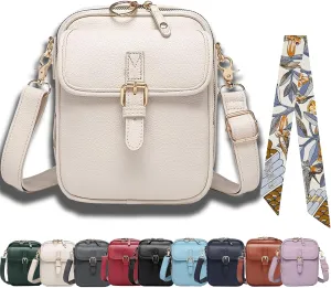 Collaboraten1 Crossbody Leather Bag, Urvashi Crossbody Leather Bag with built in wallet, Vintage Messenger Bag