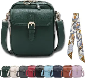 Collaboraten1 Crossbody Leather Bag, Urvashi Crossbody Leather Bag with built in wallet, Vintage Messenger Bag