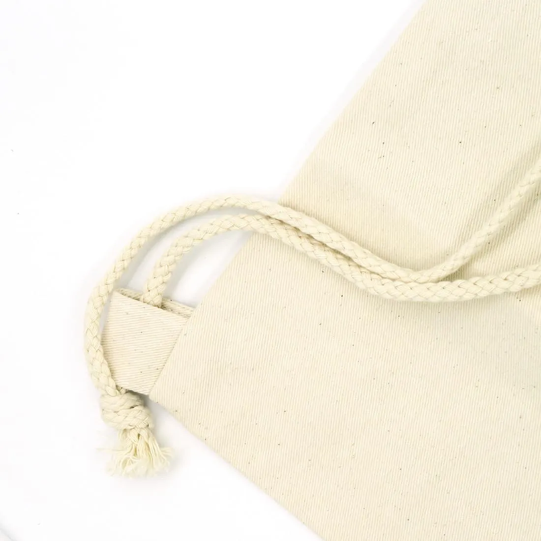 Cotton Canvas Drawstring Backpack Bag Gym Sackpack Sport String Sack Pack Bags pack-2, Beige