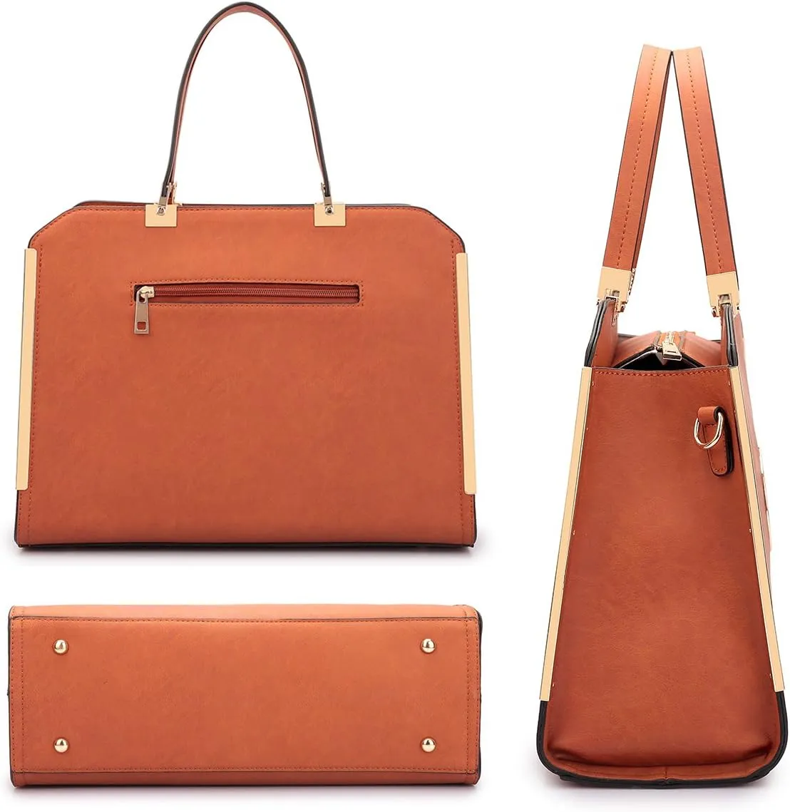 Dasein Women Purses and Handbags Top Handle Satchel Bags Large Shoulder Work Bag Tote with Wallet