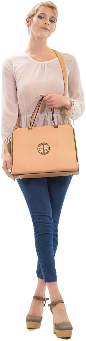 Dasein Women Purses and Handbags Top Handle Satchel Bags Large Shoulder Work Bag Tote with Wallet