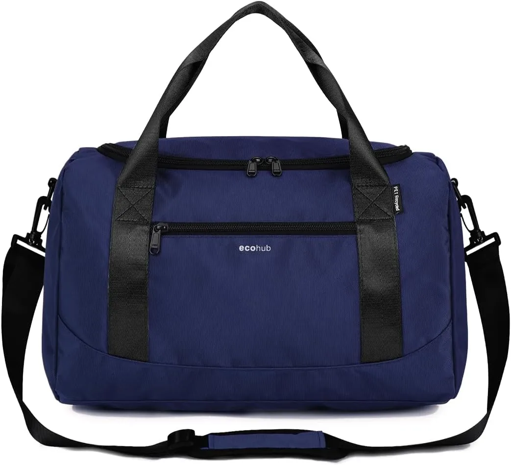 ECOHUB 16'' Personal Item Bag Mini Duffel Bag Small Travel Bag Underseat Carry on Bag for United Airlines Gym Bag for Women and Men