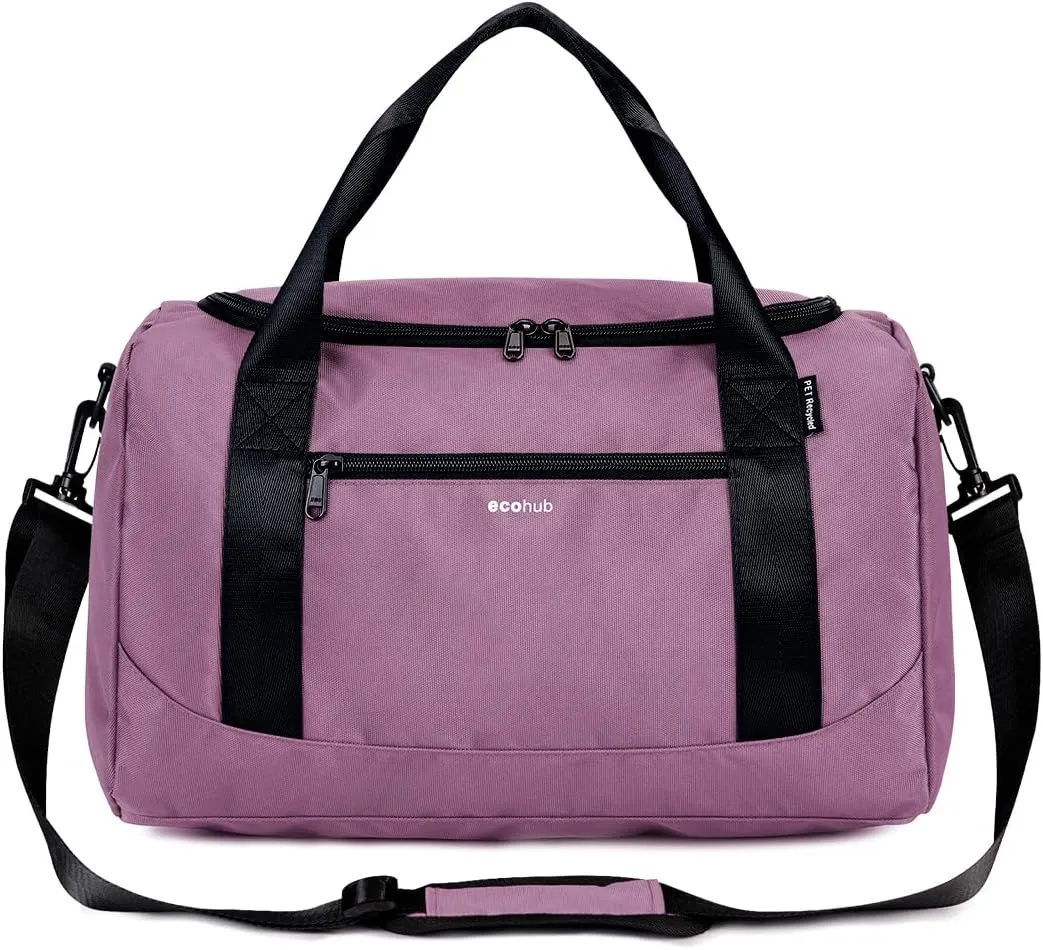 ECOHUB 16'' Personal Item Bag Mini Duffel Bag Small Travel Bag Underseat Carry on Bag for United Airlines Gym Bag for Women and Men