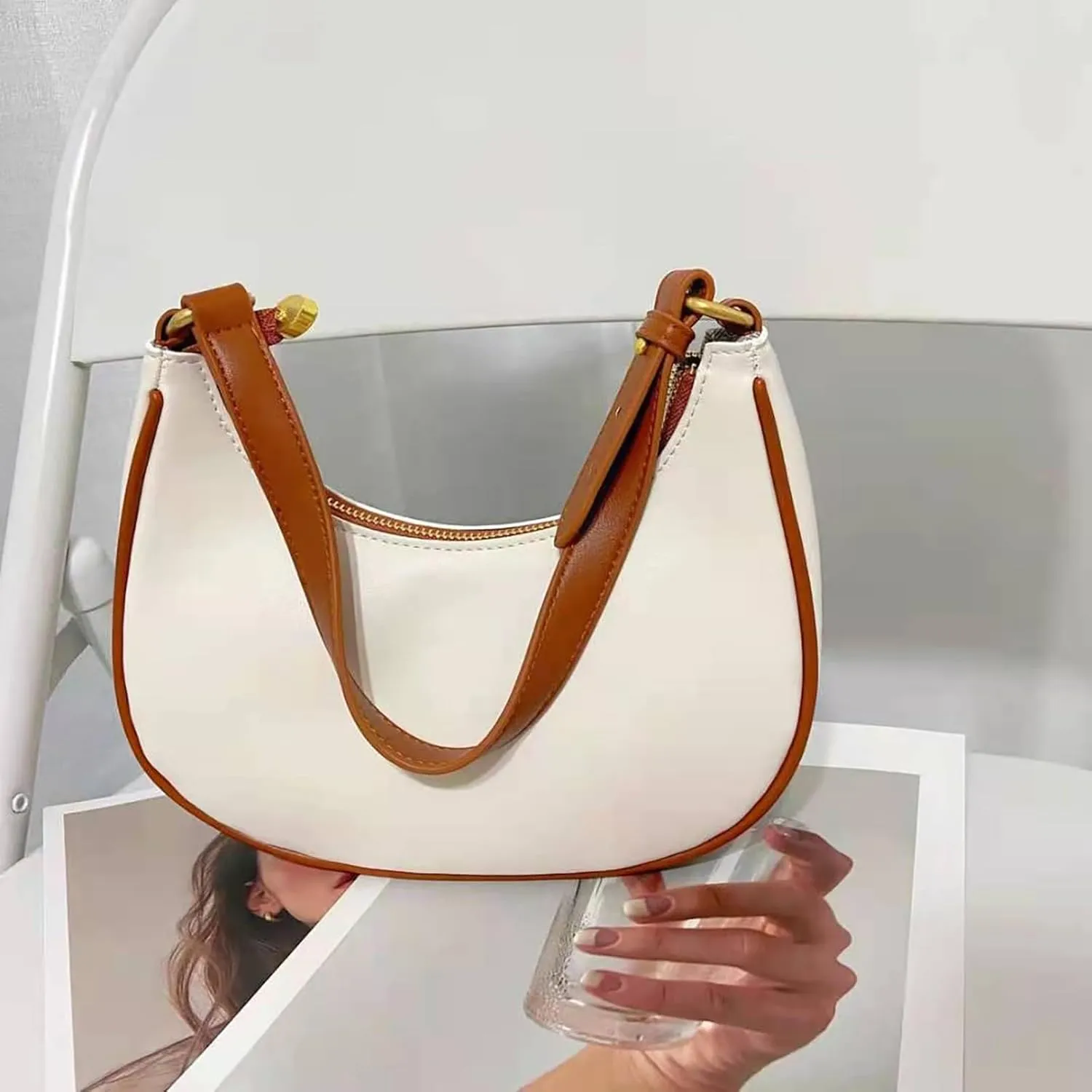 Essential Hobo Crossbody Crossbody Bag Women Tote Bag Aesthetic Messenger Cute Shoulder Y2k Hobo