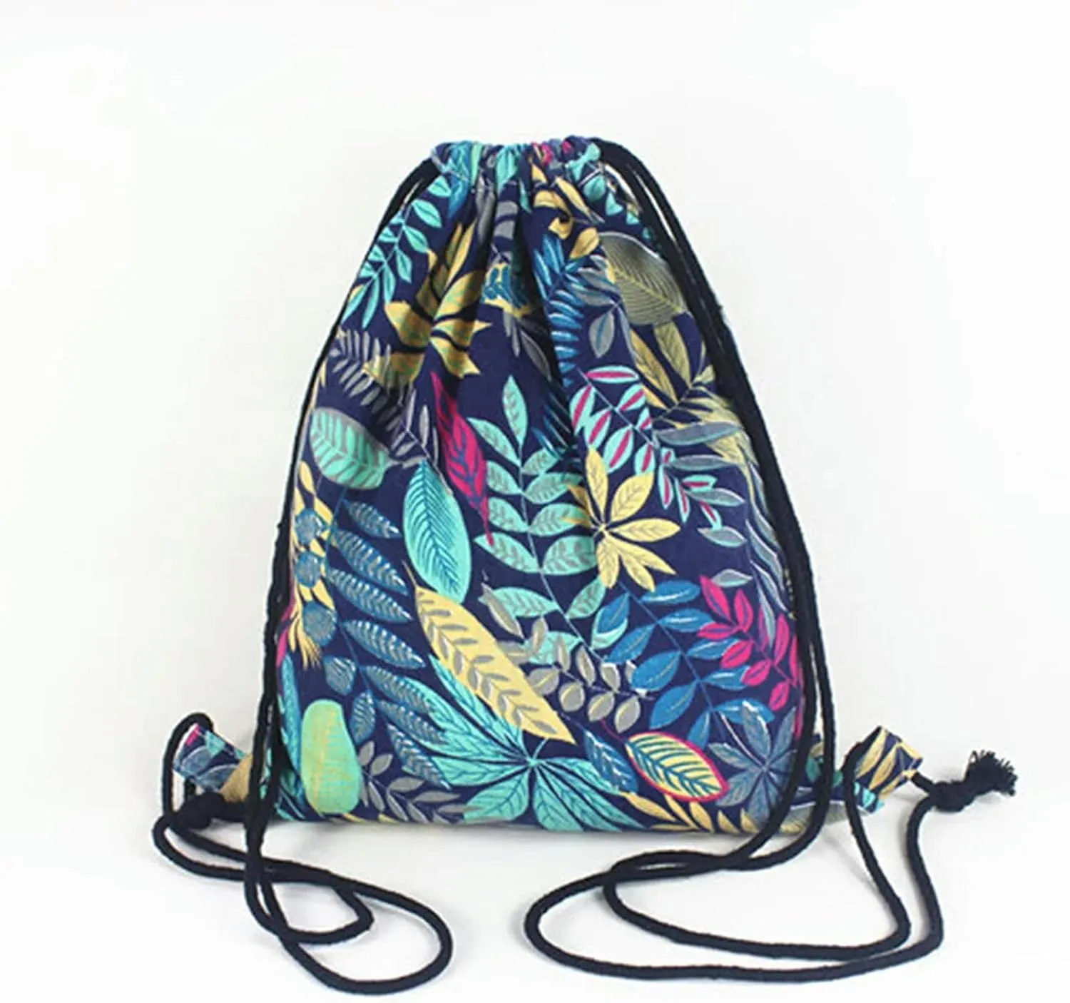 Fashion Gym Drawstring Travel Shoulder Bags Backpack Canvas Draw String Bucket Bag