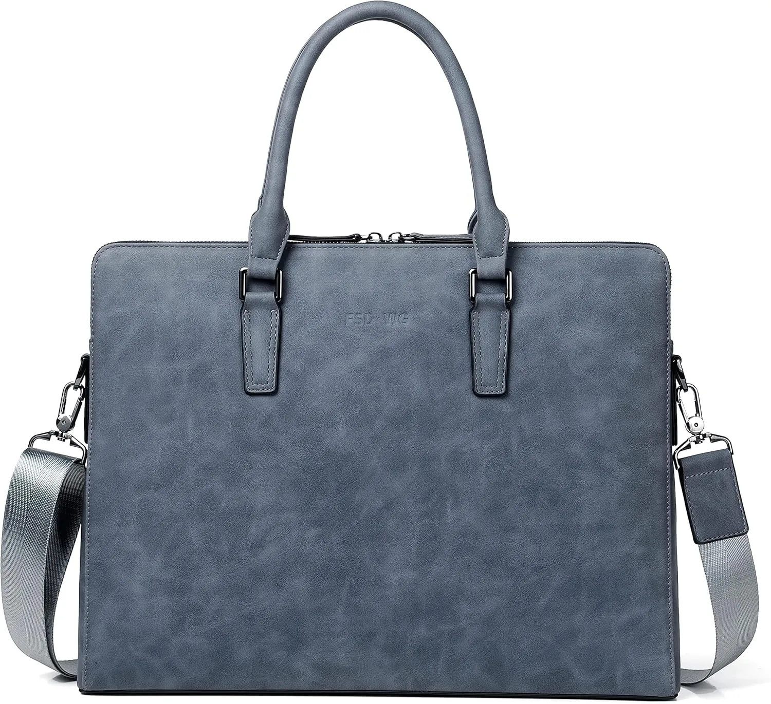 FSD. WG Business Bag Leather Messenger Bag Water Resistant Business Travel Briefcase Handbag Briefcase for Men