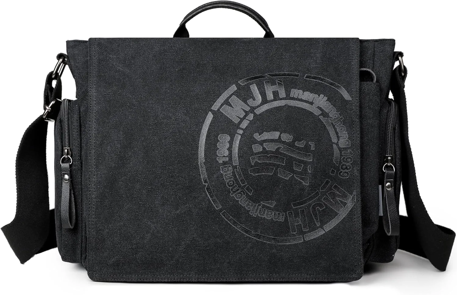 FSD.WG Satchel Messenger Bag for Men Canvas,Travel Shoulder bag 13.5" Laptop Bags