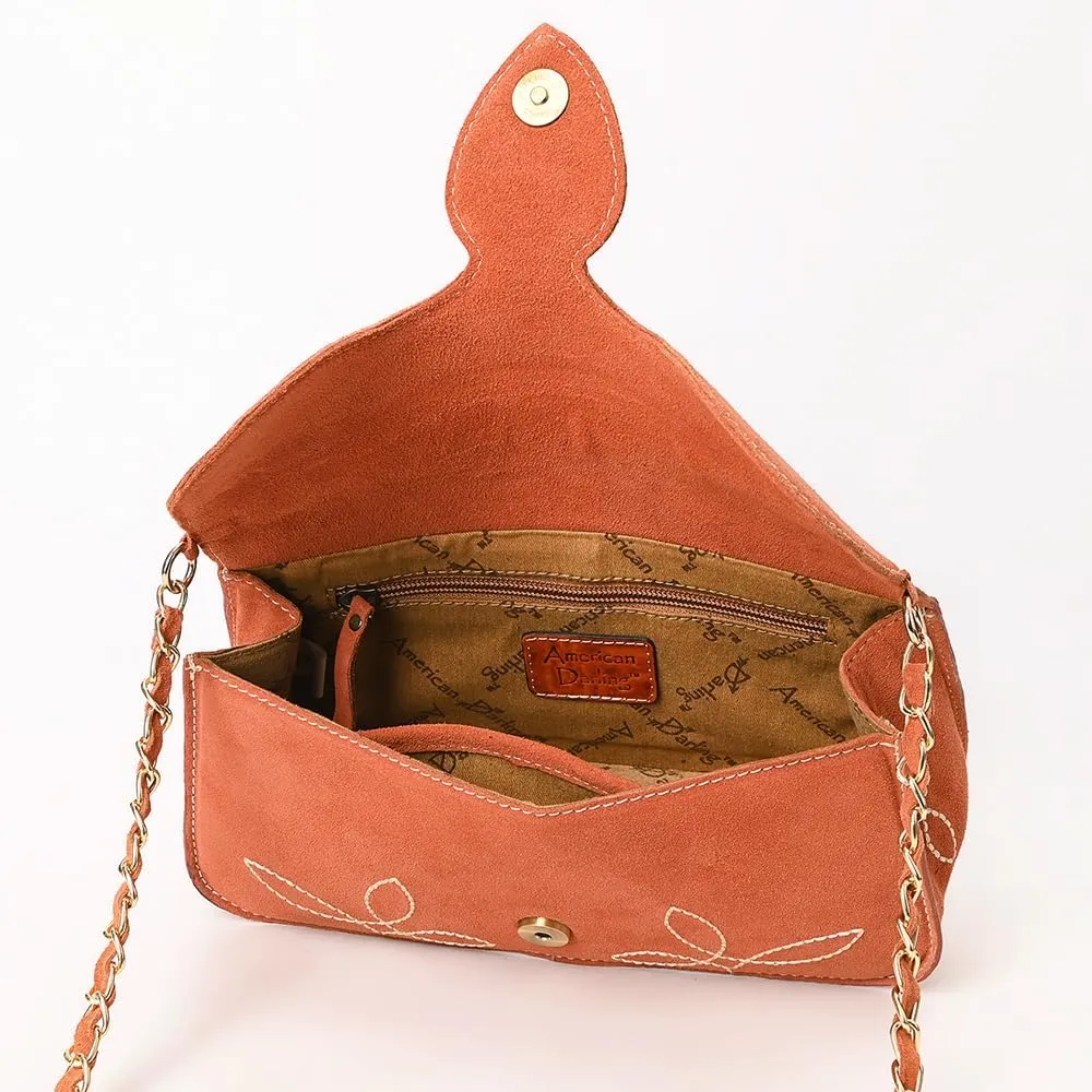 Genuine Leather Clutch Bag in Suede by American Darling