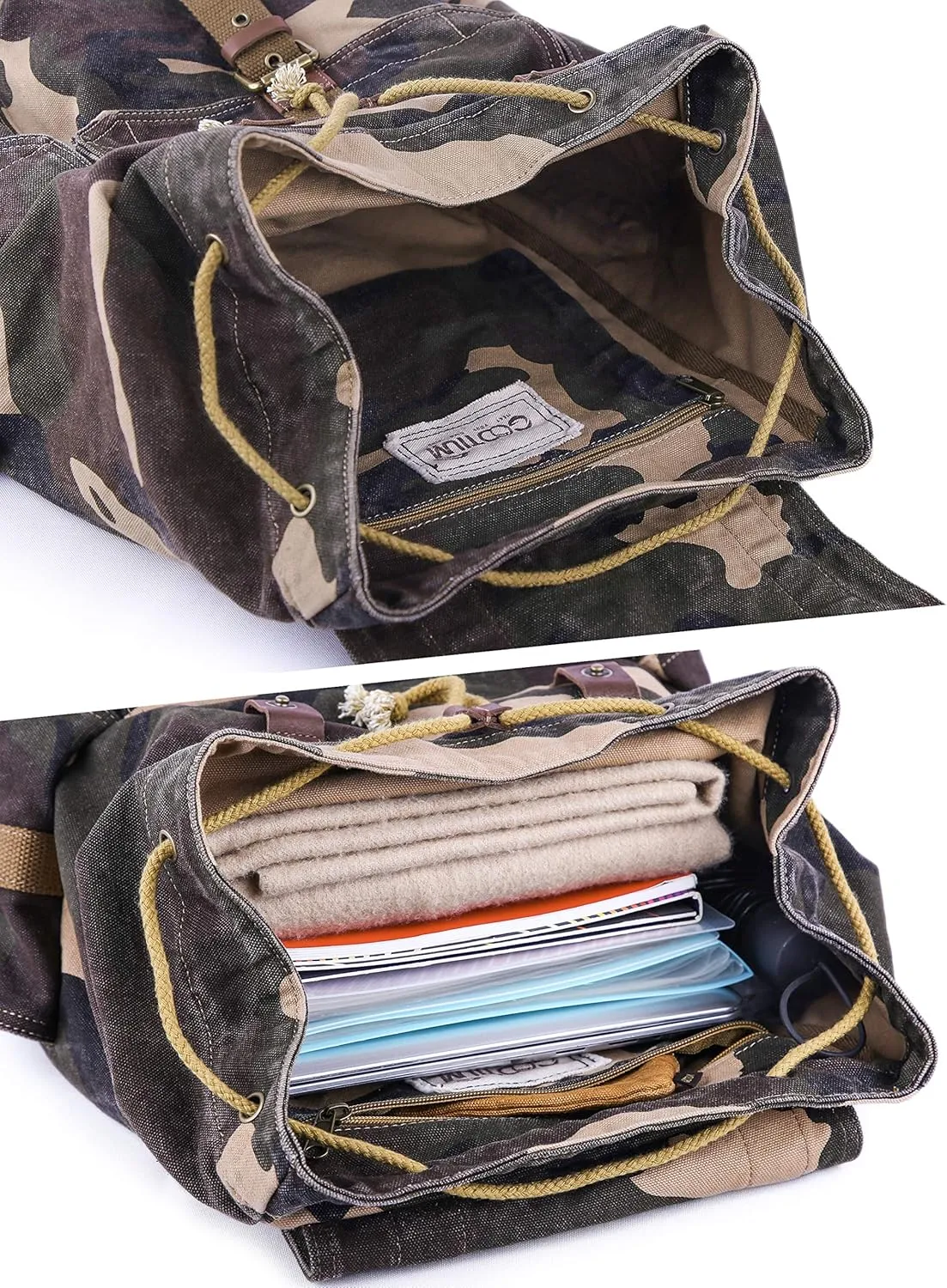 Gootium 21101CAM Specially High Density Thick Canvas Backpack Rucksack (camouflage)