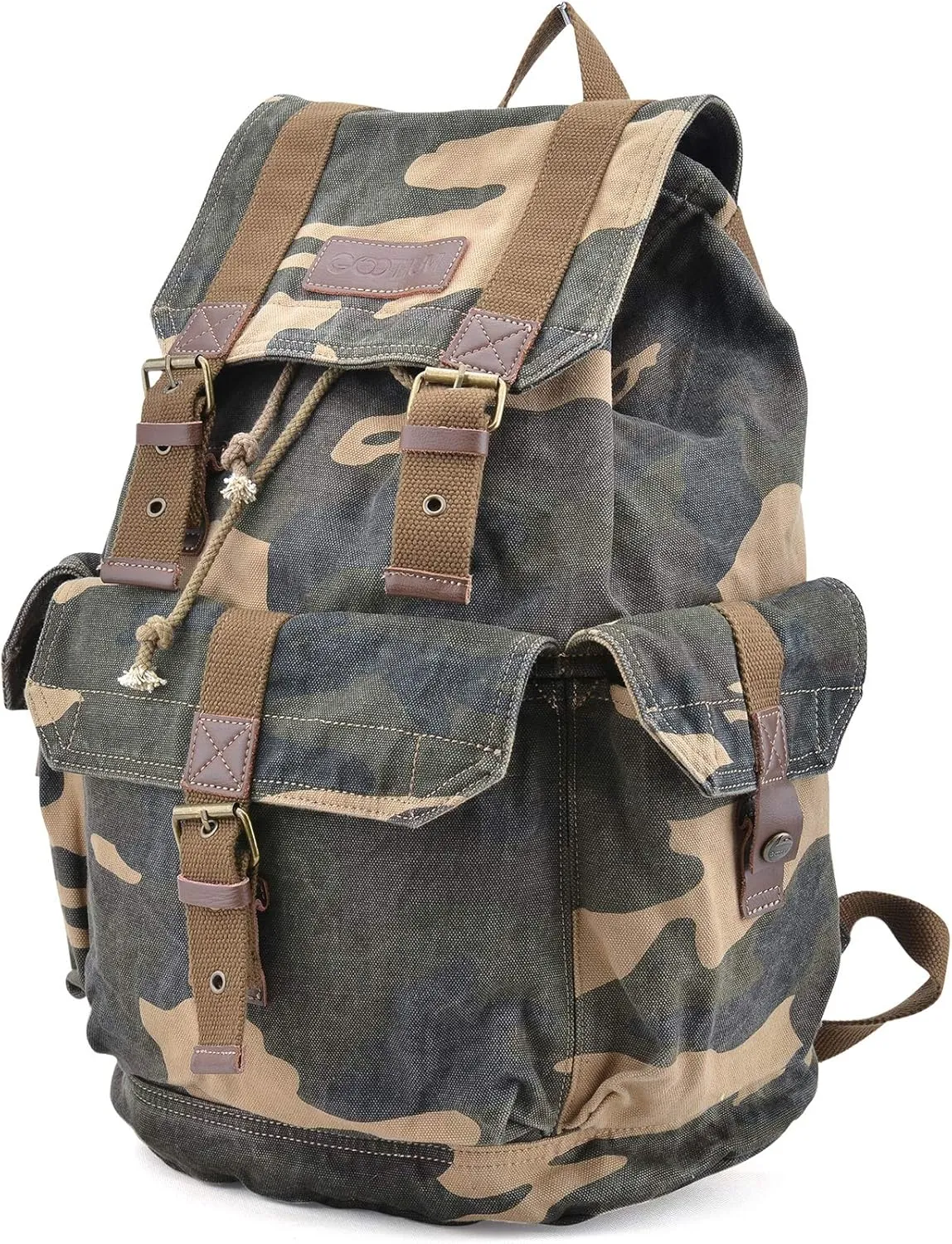 Gootium 21101CAM Specially High Density Thick Canvas Backpack Rucksack (camouflage)