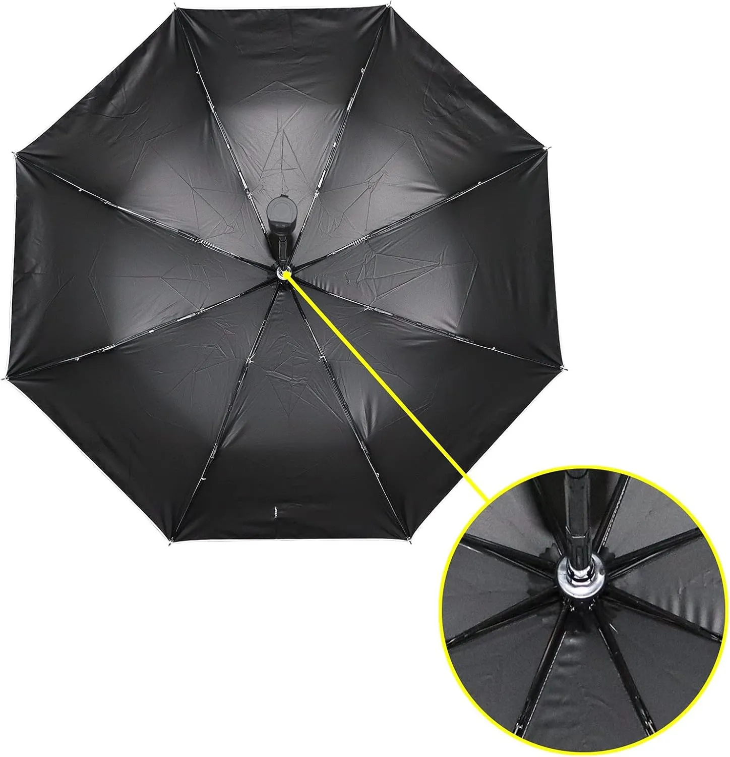 Hapuxt Folding Umbrellas Watercolor Black White Zebra Skin Windproof Travel Umbrella Rain Sun Automatic Portable Compact Umbrella for Backpack Golf Umbrella Women Men Adults