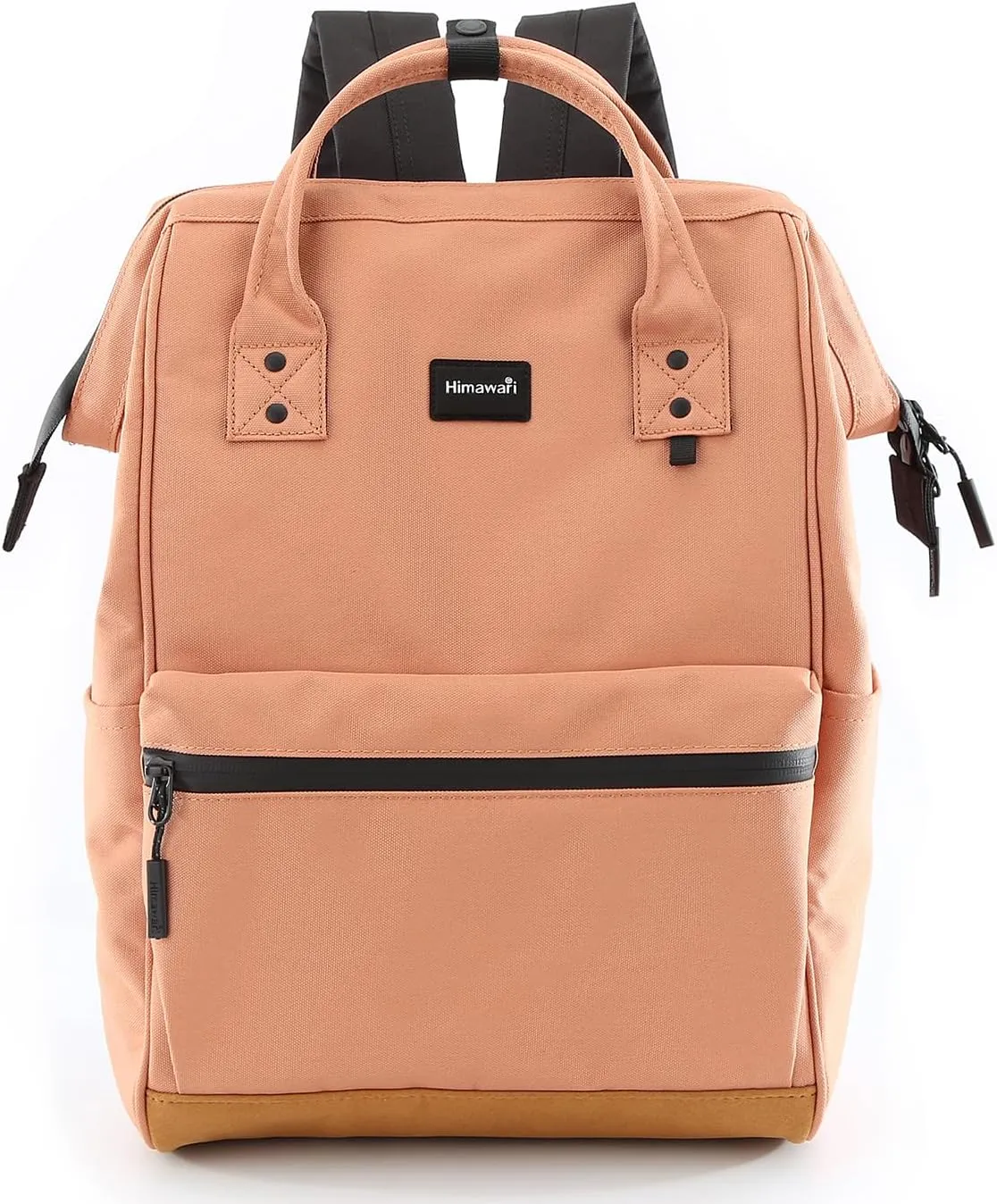 Himawari Travel School Backpack with USB Charging Port 15.6 Inch Doctor Work Bag for Women&Men College Students(124#-11# Chestnut, Regular)