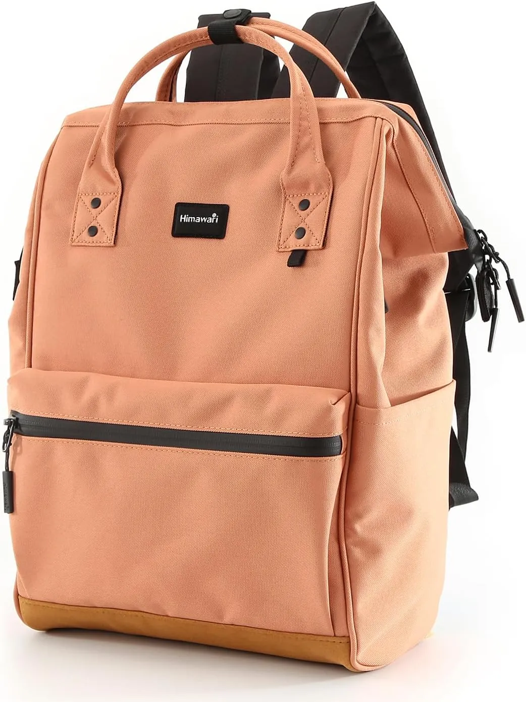 Himawari Travel School Backpack with USB Charging Port 15.6 Inch Doctor Work Bag for Women&Men College Students(124#-11# Chestnut, Regular)