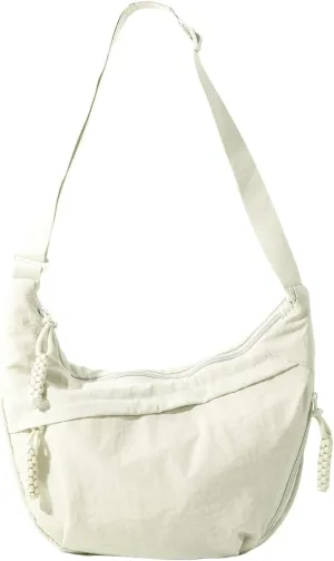 Hobo Bag for Women Men Crescent Crossbody Bag Small Shoulder Nylon Dumpling Bag with Adjustable Strap