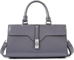 IAMUHI Women's Glossy Faux Leather Evening Handbag Clutch Purse, Small Top Handle Tote Designer Satchel Shoulder Bag Purse