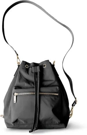KEDZIE Aries Convertible Bucket Bag 3-Way Backpack Crossbody Strap Purse for Women