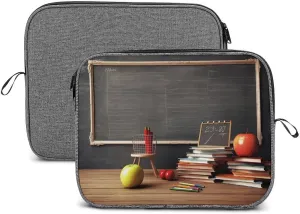 Laptop Sleeve Bag 13inch Slim Computer Carrying Bag Teacher Classroom Chalkboard Laptop Protective Case Briefcase Handbag