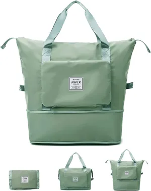 Large Capacity Folding Travel Bag Waterproof Foldable Travel Duffel Bag Weekender Overnight Bag Shoulder Bag Gym Tote