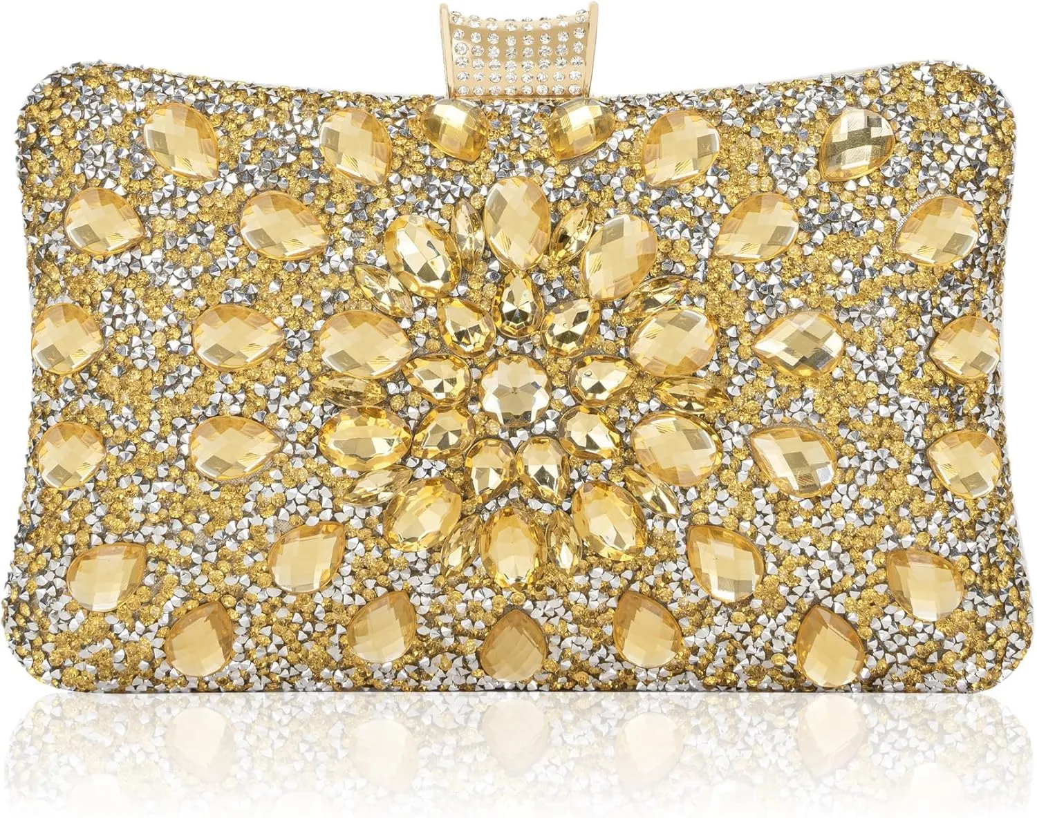 Milisente Clutch Purses For Women Crystal Clutches Evening Bags Gemstone Clutch Purse For Wedding Formal