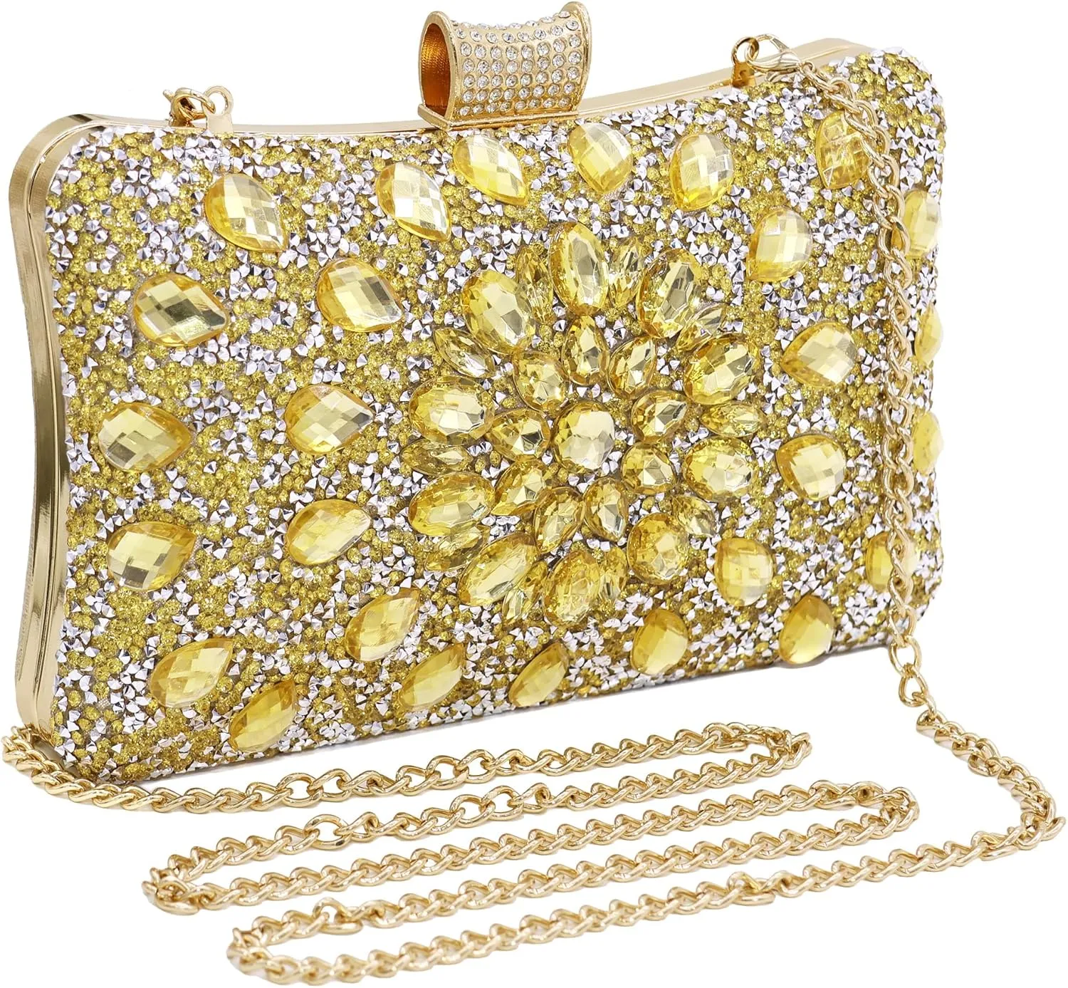 Milisente Clutch Purses For Women Crystal Clutches Evening Bags Gemstone Clutch Purse For Wedding Formal