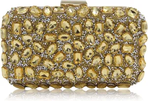 Milisente Clutch Purses For Women Crystal Clutches Evening Bags Gemstone Clutch Purse For Wedding Formal