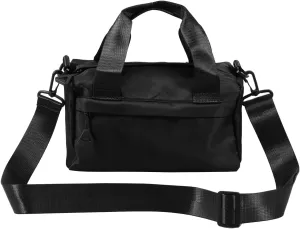 Mini Gym Bag Waterproof Nylon Tote Bag Multipurpose Fitness Shoulder Bag Stylish Travel Bag with Adjustable Strap (Black)