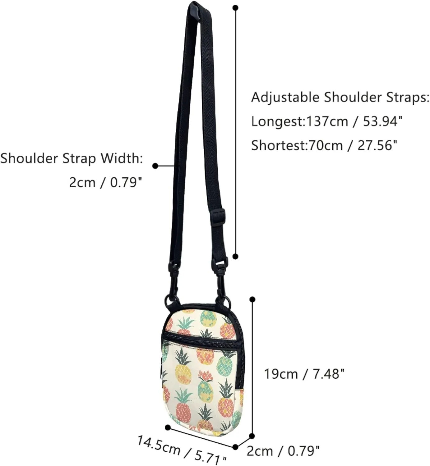 Mini Messenger Bag Girls Crossbody Bags for Women Designer Wallet Purses Shoulder Pouch for Workout Travelling