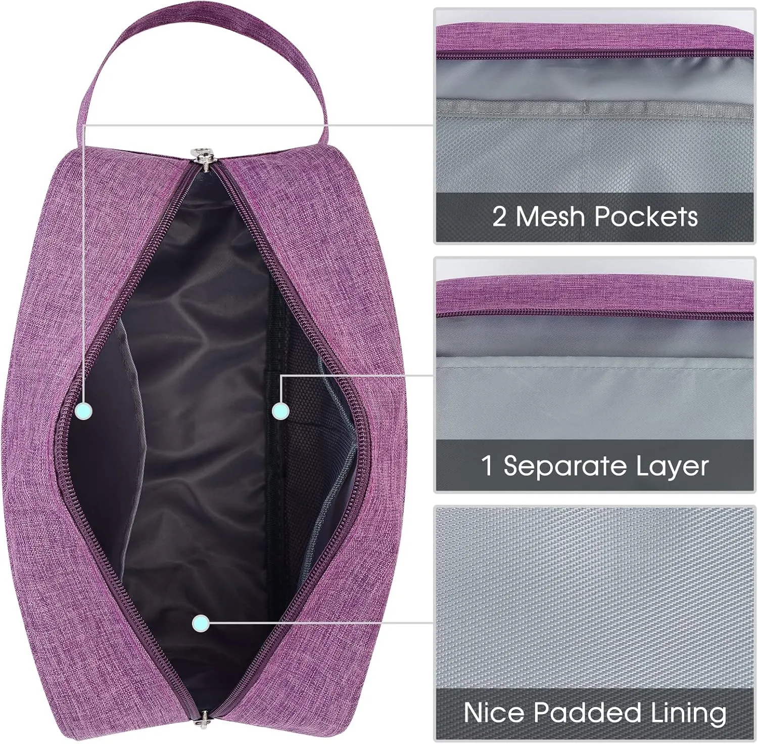 Narwey Travel Toiletry Bag for Women Traveling Dopp Kit Men Travel Bag for Toiletries Cosmetic Bag Makeup Bag Medicine Bag for Traveling