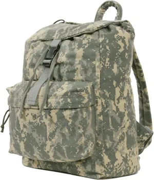 Rothco Canvas Daypack  Heavy-Duty Cotton Canvas Backpack for Hiking, Camping, Traveling, and Daily Use  34L Capacity