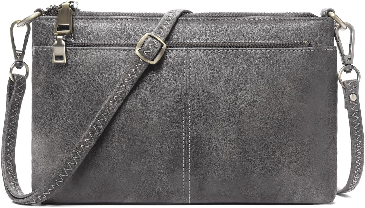 SENDEFN Leather Crossbody Bag for Women Small Clutch Purses Crossbody Shoulder Handbag Wallet Purses RIFD Card Slots
