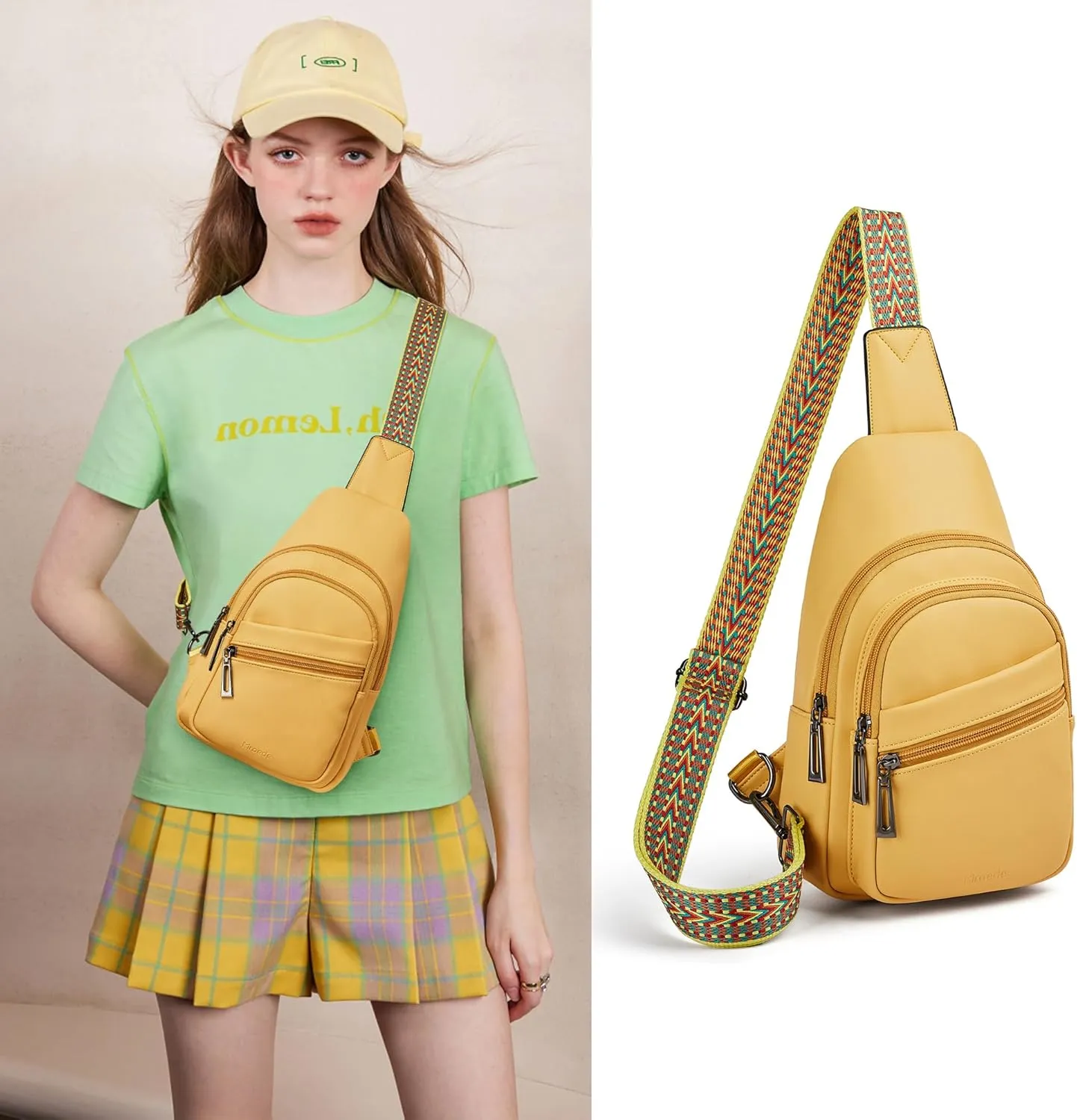 Sling Bag Crossbody Bags for Women Cross Body Fanny Packs Chest Sling Purses for Travel Shopping Leisure Sport