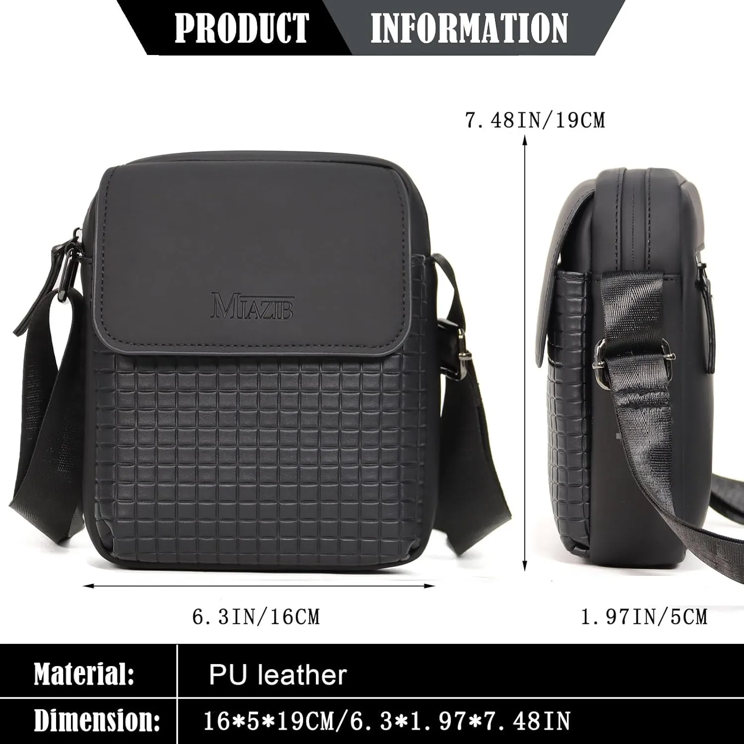 Small Crossbody Bag for Men & Women Messenger Shoulder Bags Crossbody Satchel Bag Men's Side Bags Over the Shoulder