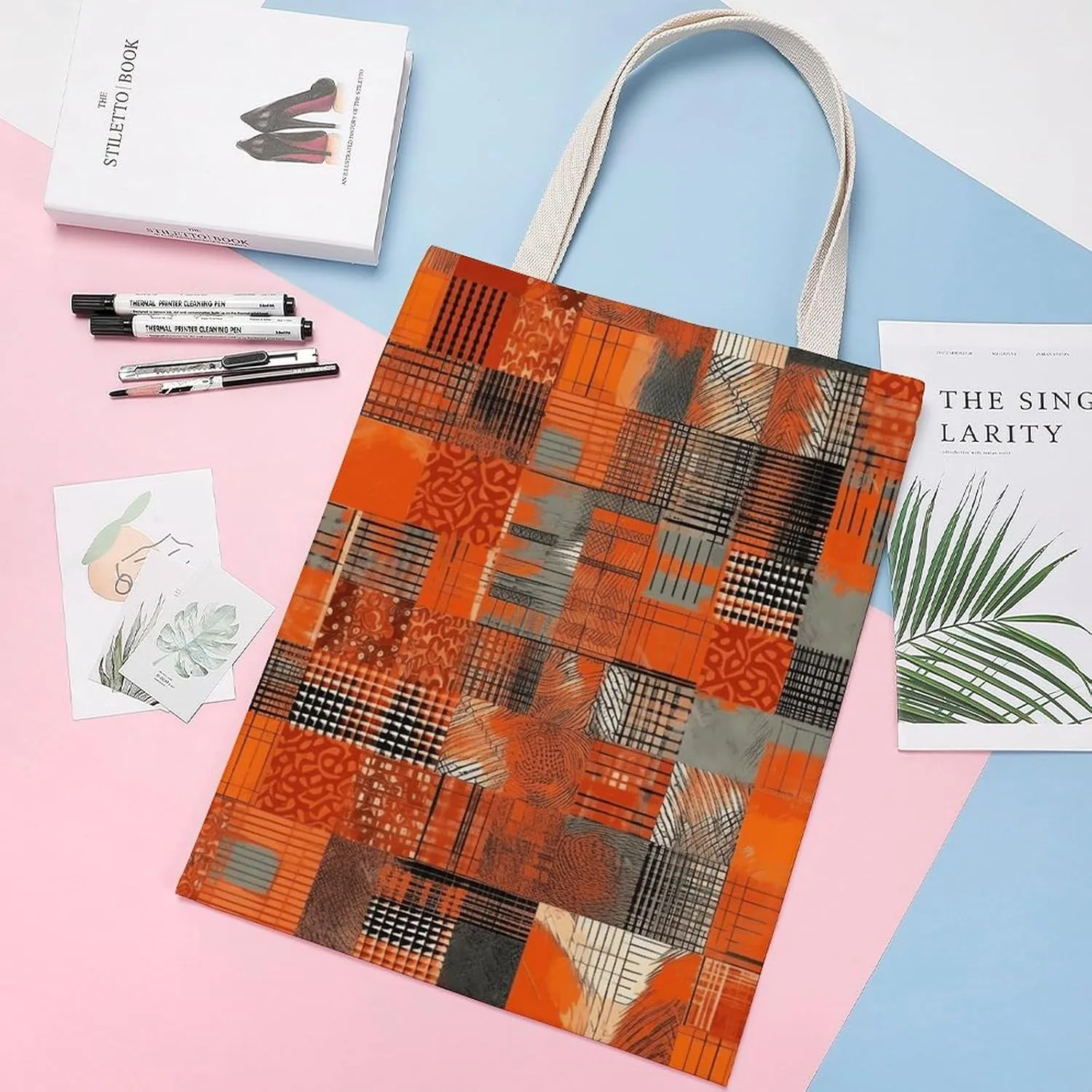 Tote Bag Laptop Handbag Wild Deer Grocery Bag Canvas Shoulder Bag Crossbody Bag for Travel